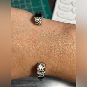 Michael Kors silver tone bangle